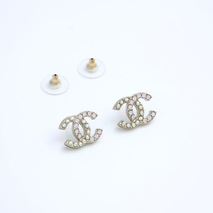 Chanel A12P Imitation Pearl Mixed White Earrings