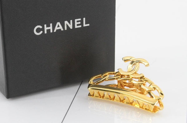 CHANEL Bijoux Fantaisie ヘアピン Chanel Vintage 98 Cc Logo Plated Hair Clip – Wararni.com