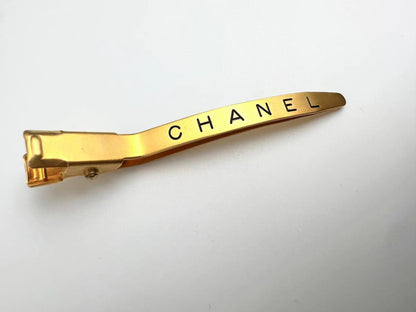 Chanel Vintage 96A Metal Hairpin With English Characters