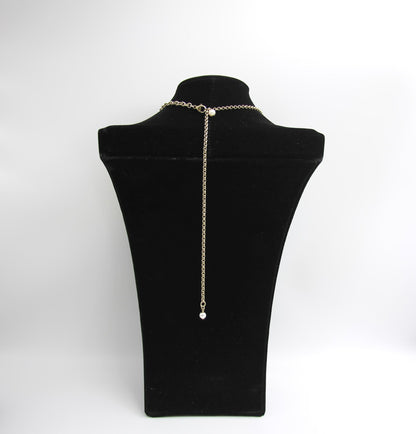 Chanel 19A Imitation Pearl Adjustable Buckle Two-Wear Long And Short Necklace