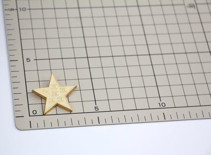 Chanel Vintage 01P Metal Yellow Star Brooch