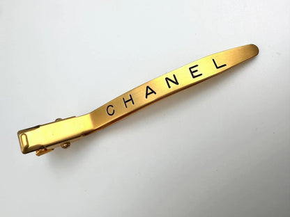 Chanel Vintage 96A Metal Hairpin With English Characters