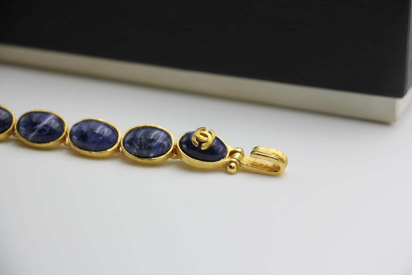 Chanel Vintage 95A Lapis Lazuli Bracelet