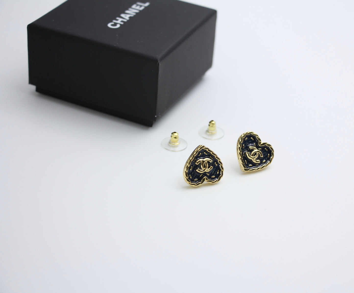 Chanel 24P Denim Love Earrings