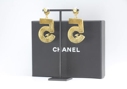 Chanel 24P Metal Denim Size 5 Earrings