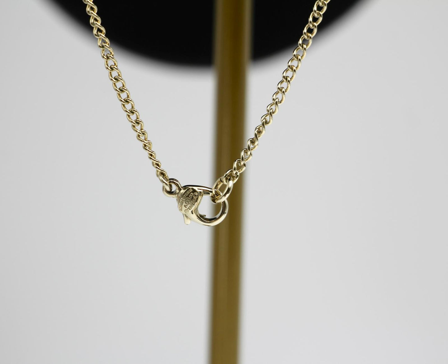 Chanel Vintage 07V Metallic Silver Cc Necklace