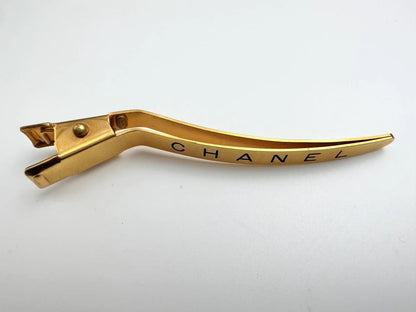 Chanel Vintage 96A Metal Hairpin With English Characters