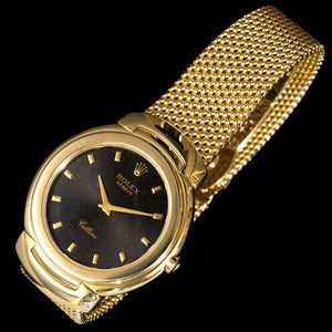 ROLEX Cellini Finest 18K Solid Gold Celebrity Men's Quartz Watch