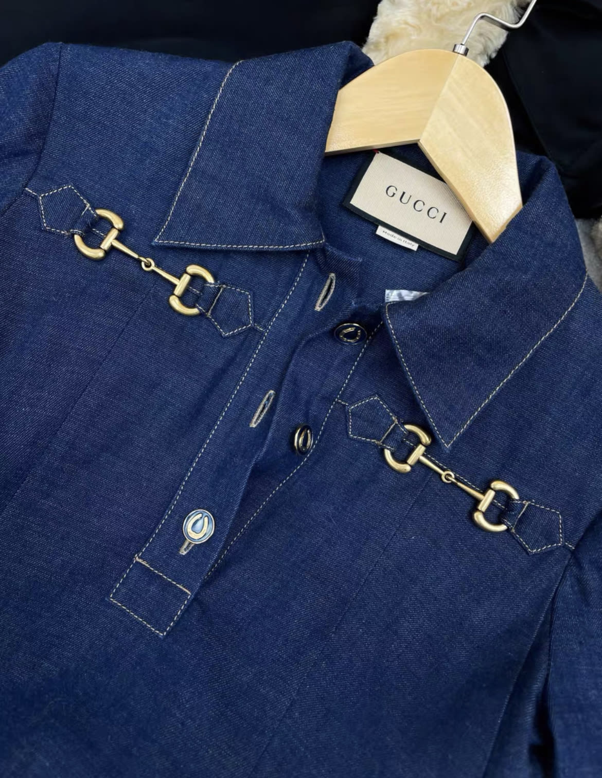 Gucci blue denim dress –