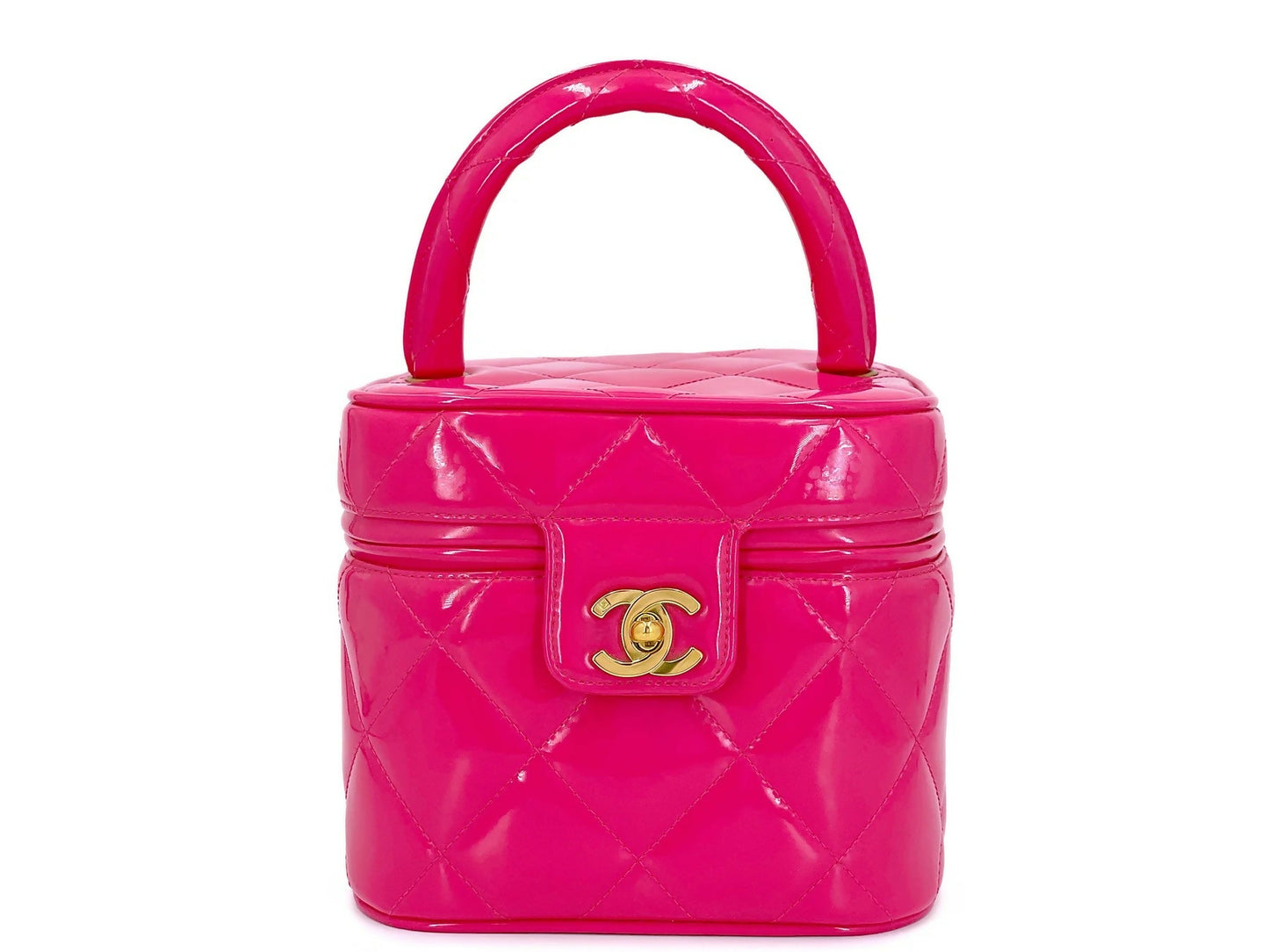 Chanel Vintage Spring 1995 Barbie Collection Vanity Bag with Mirror – Pink