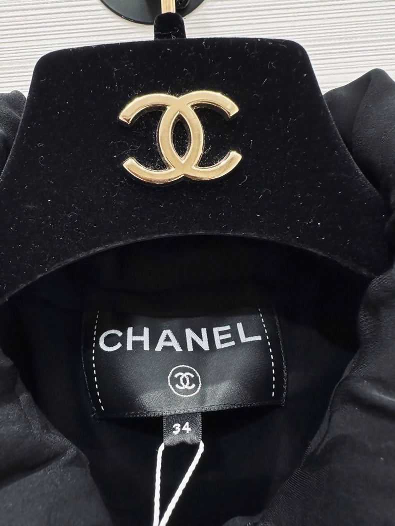 Chanel 25B  black hooded jacket