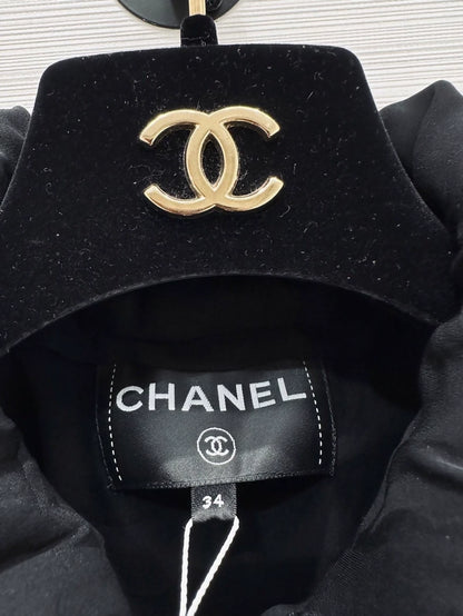 Chanel 25B  black hooded jacket