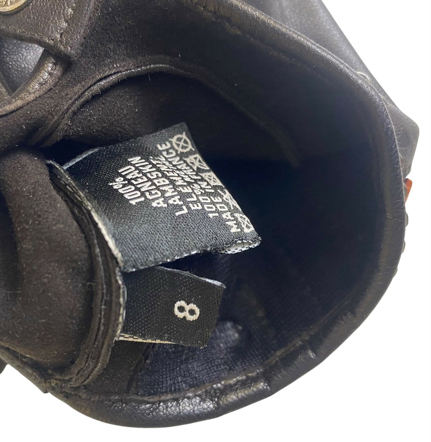 Rare Chanel 14A Paris Dallas Dark Brown Multicolor Gloves 8