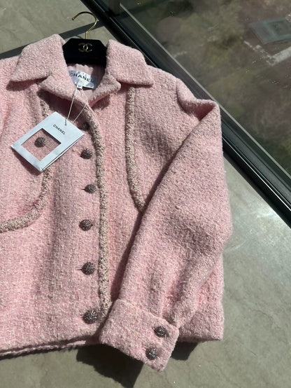 Chanel 23k pink tweed jacket