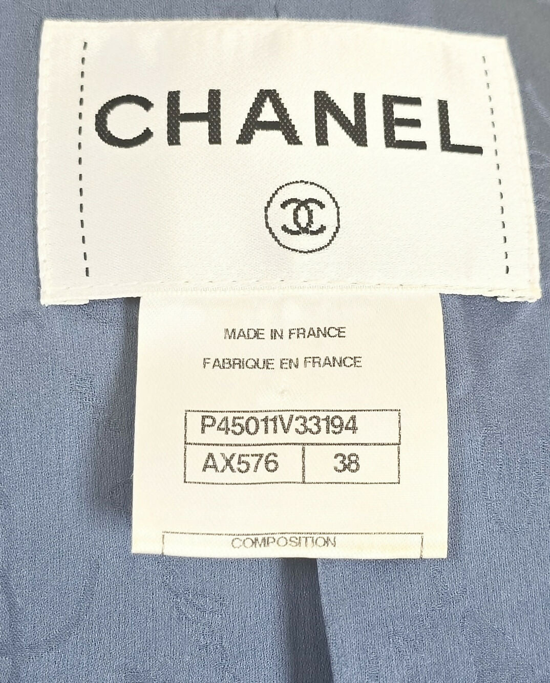 Chanel 13C Paris-Versailles Runway Blue Denim Braided Trim Jacket FR 38