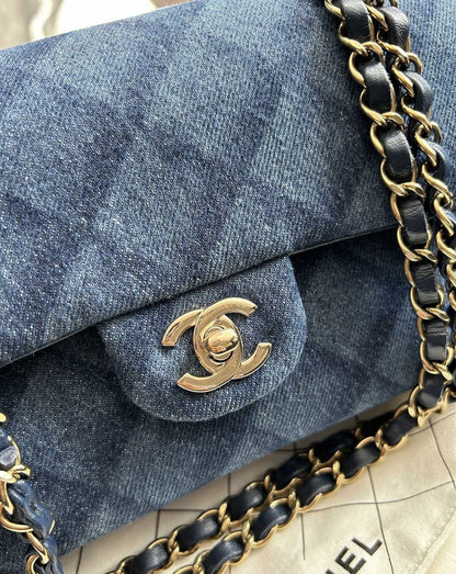 Chanel 22 dark denim cf trumpet