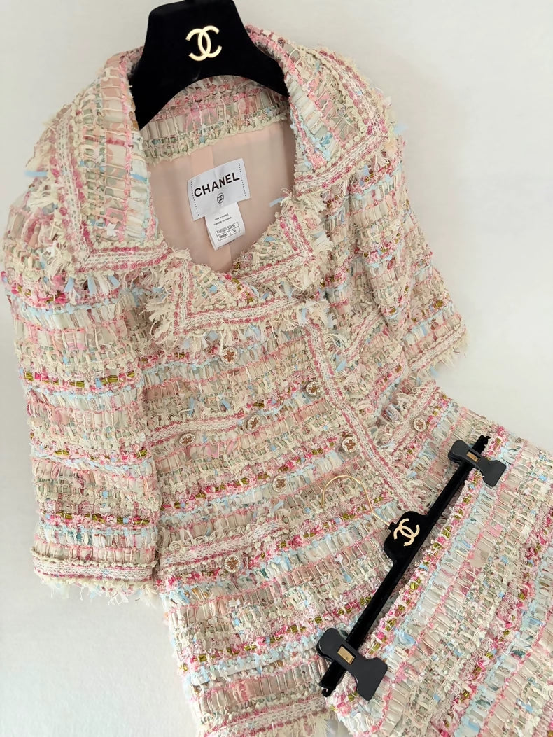 Chanel 13C Pink Tassel Suit
