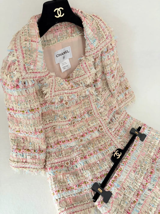 Chanel 13C Pink Tassel Suit