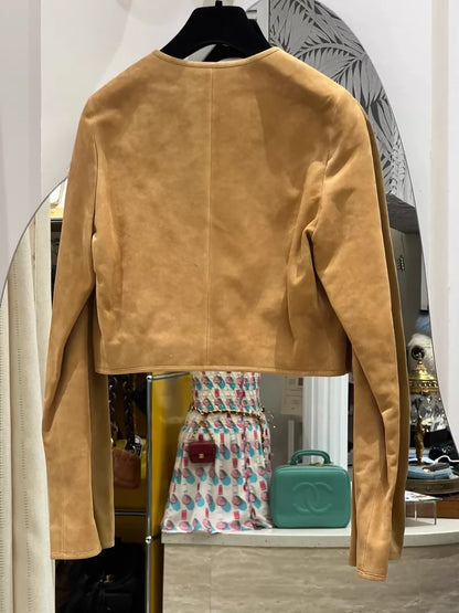 Chanel 24p suede jacket