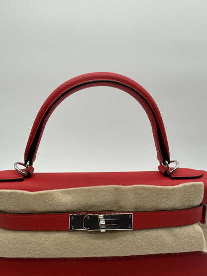 Hermes Kelly 28 rouge radiuex epsom phw Stamp K