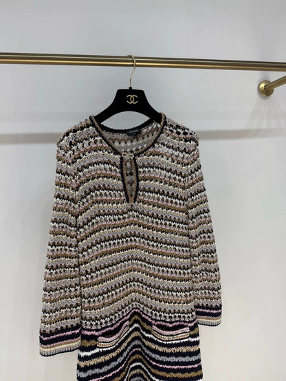Chanel 24P Multicolor knit dress