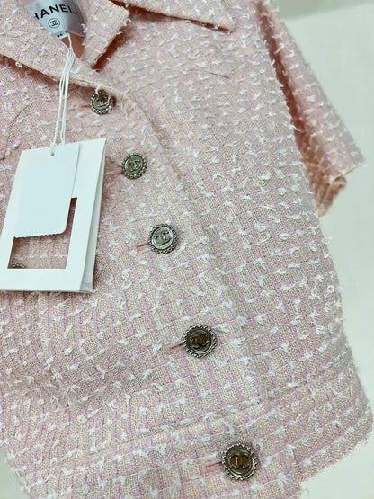 Chanel 24P Pink tweed Jacket