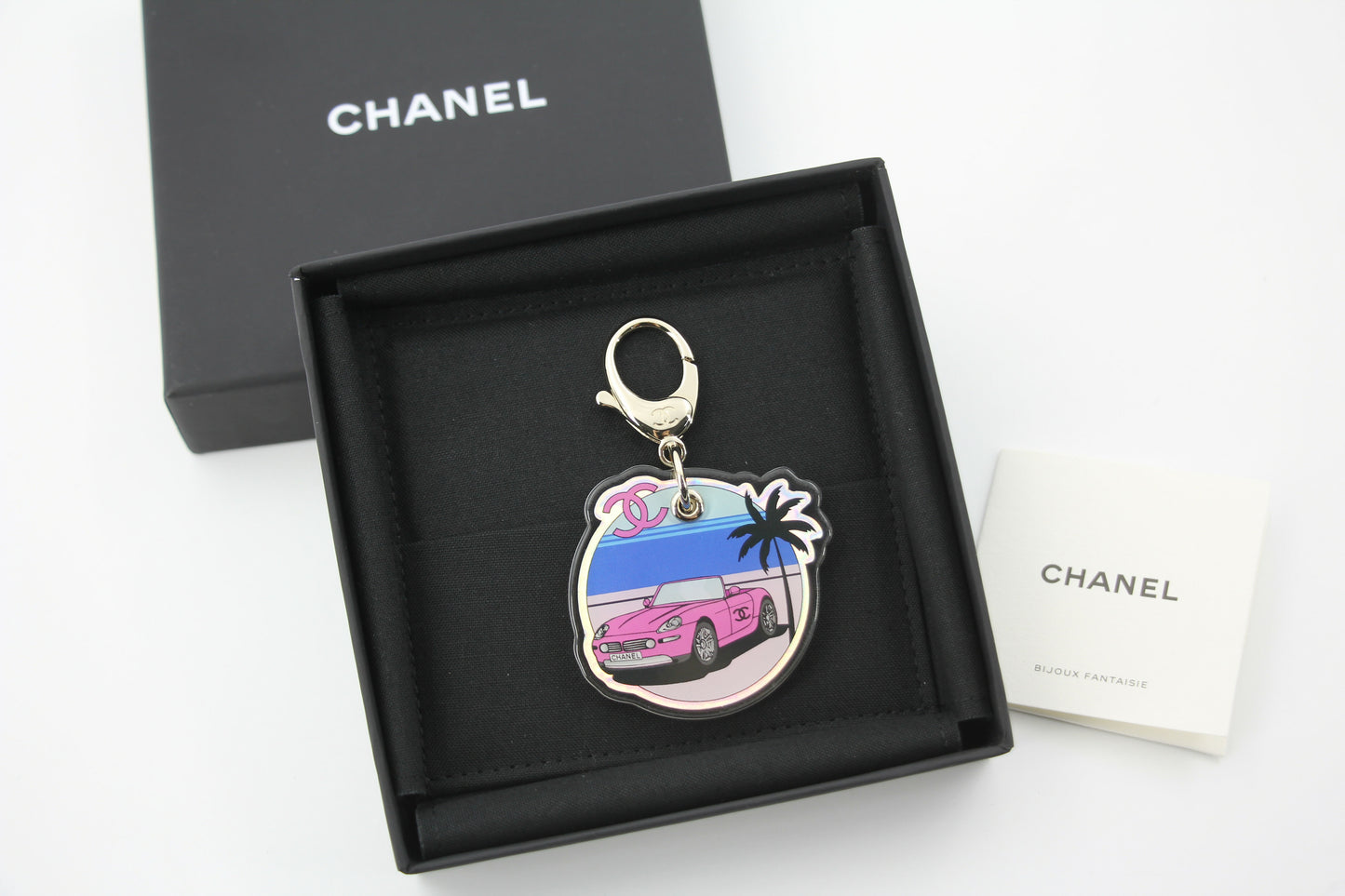 Chanel D24C Resin Resort Collection Pink Sports Car Handbag Charm