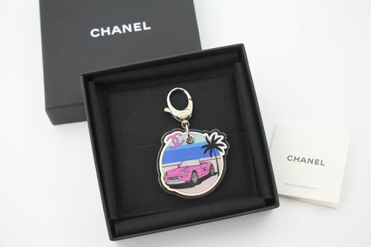 Chanel D24C Resin Resort Collection Pink Sports Car Handbag Charm