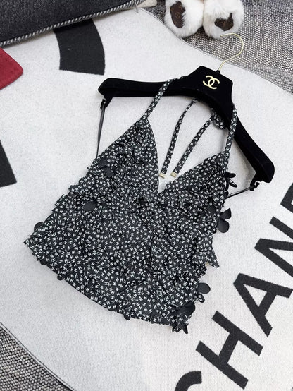 Chanel 25M coco beach floral  top