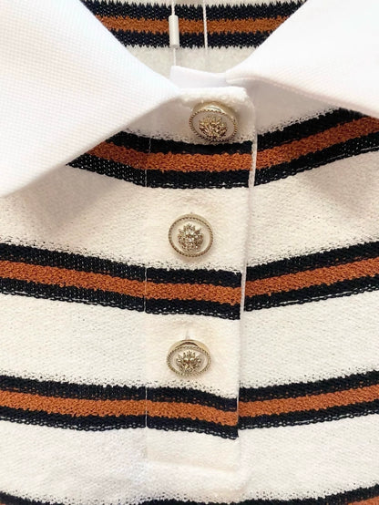 Chanel 26C striped polo shirt