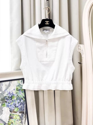 Chanel 24M white lace top