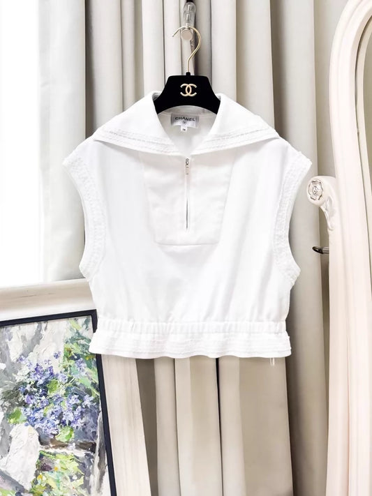 Chanel 24M white lace top