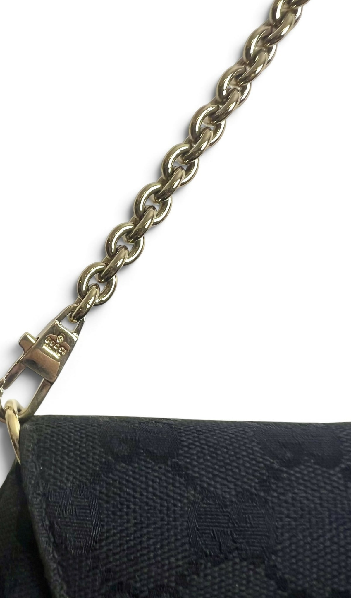 Gucci Large 1955 Tom Ford Classic Black Red Green GG Monogram Horsebit Clutch Handbag Gold hardware