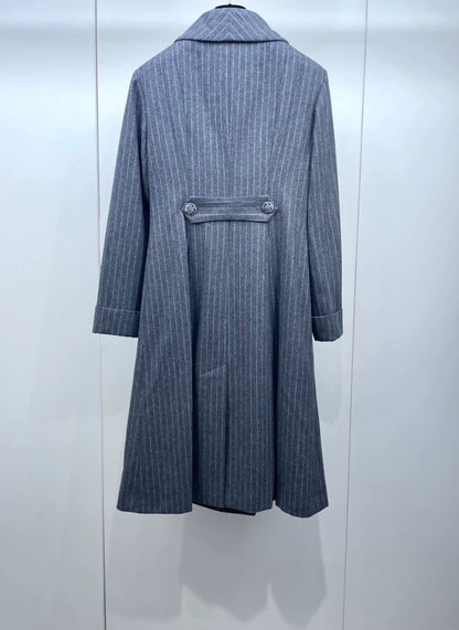 Chanel long wool coat