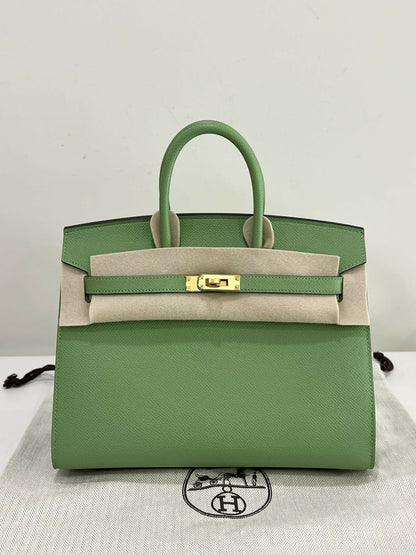 Hermès Birkin 25 Vert Avocado Epsom Leather with Gold Hardware