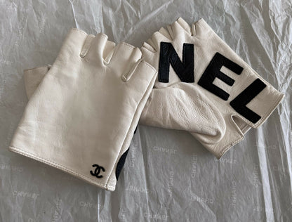 Chanel fingerless gloves