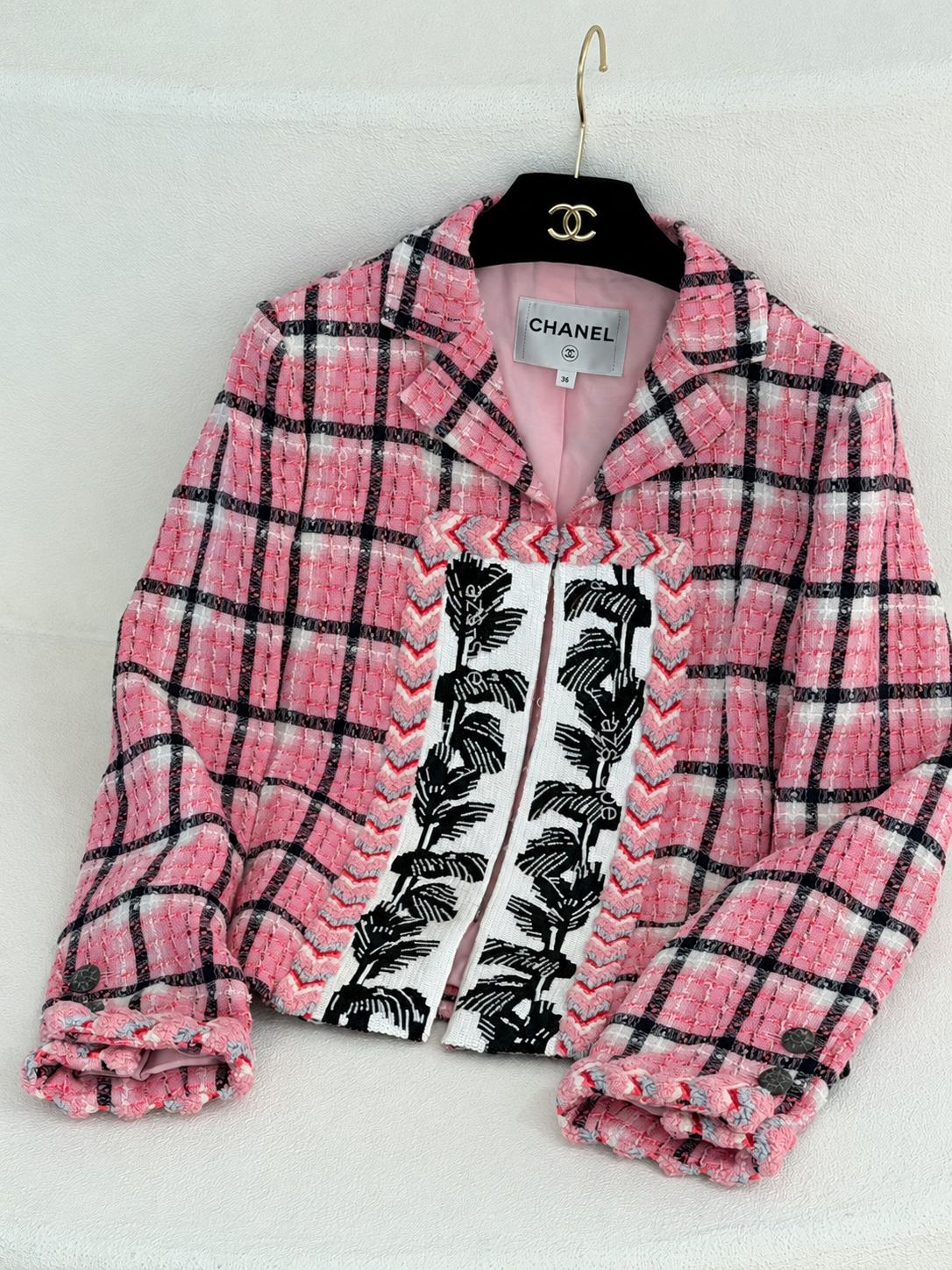 Chanel 24S pink tweed jacket