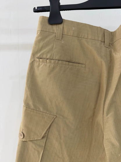 Louis Vuitton all-over embroidered logo cargo shorts