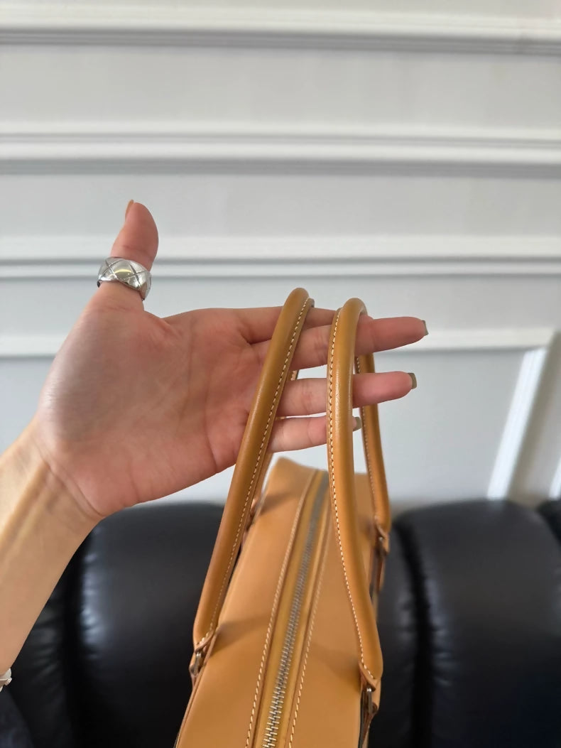 Hermès biscuits lambskin, plum 28