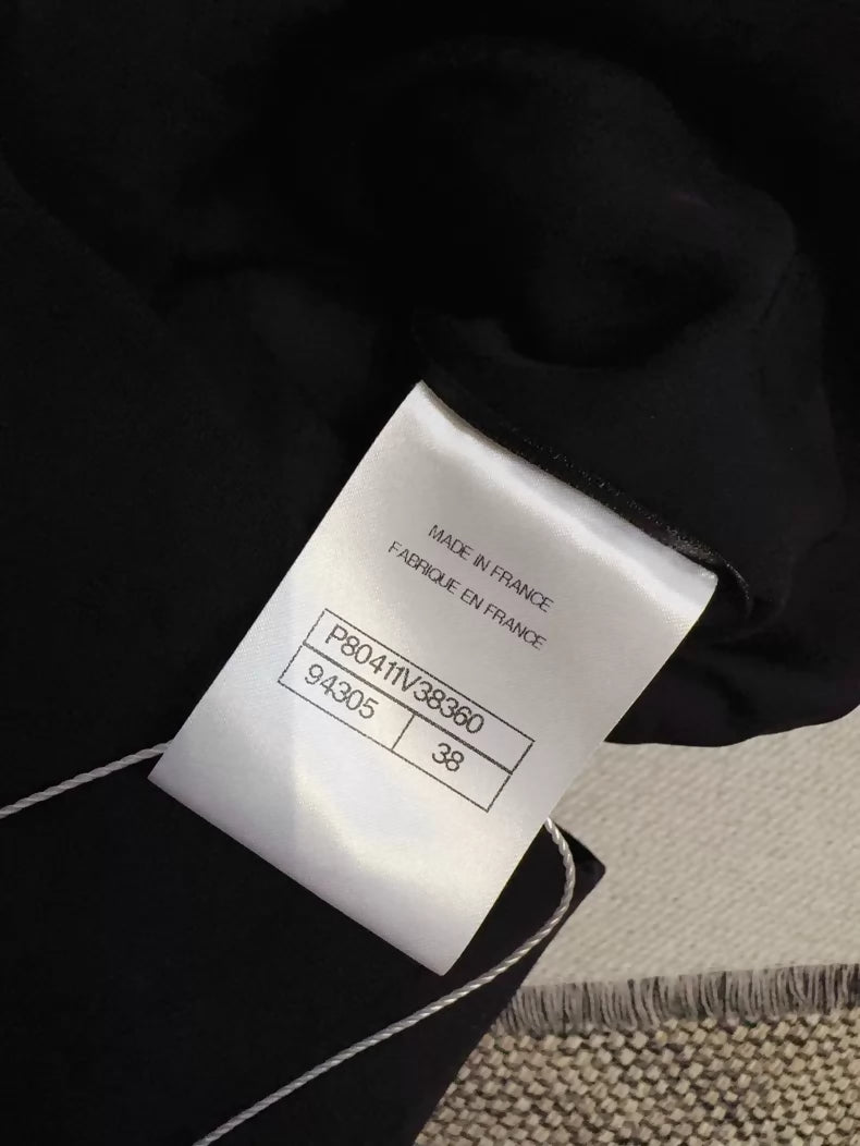 Chanel 25B black and white bow-tie dress
