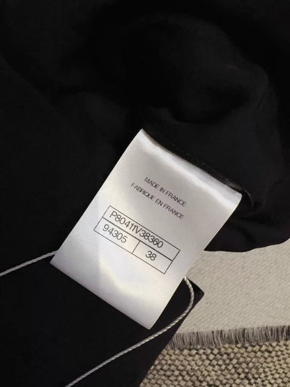 Chanel 25B black and white bow-tie dress