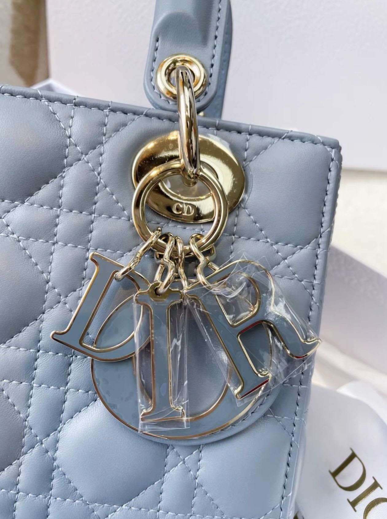 Dior haze blue five-grid Diana bag – Wararni.com