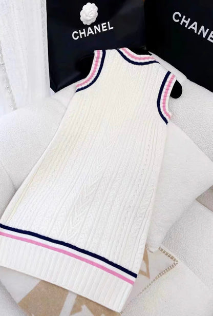 Chanel 23P RTW Tennis Knit Dress