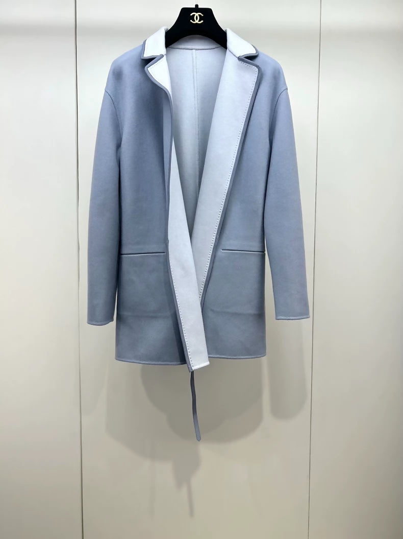 Loropiana reversible belted cashmere coat