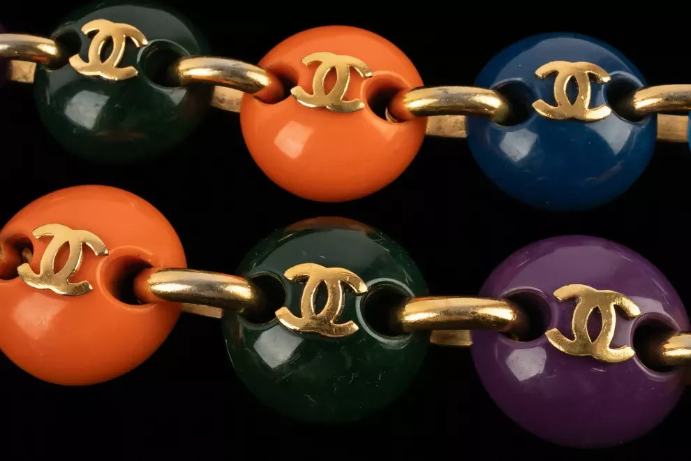 Chanel Multicolor Resin “Bonbons” Necklace