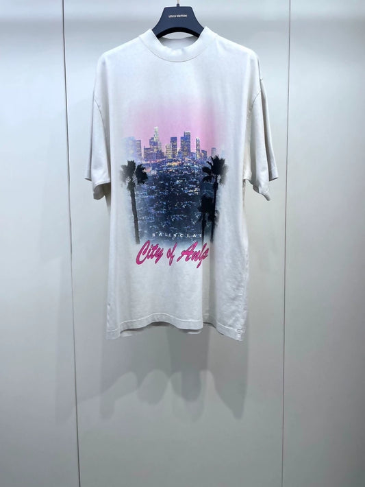 Balenciaga 2025 city of angels Print T-shirt