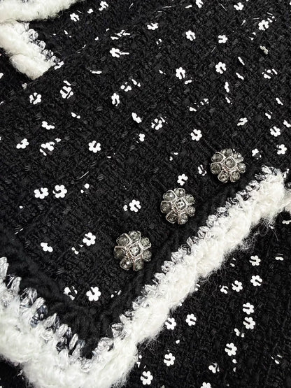 Chanel 23K tweed white knit dress