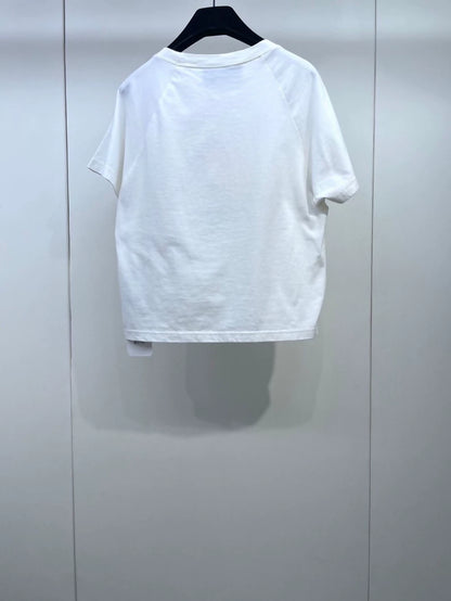 Gucci White shirt with embroidered weather motif
