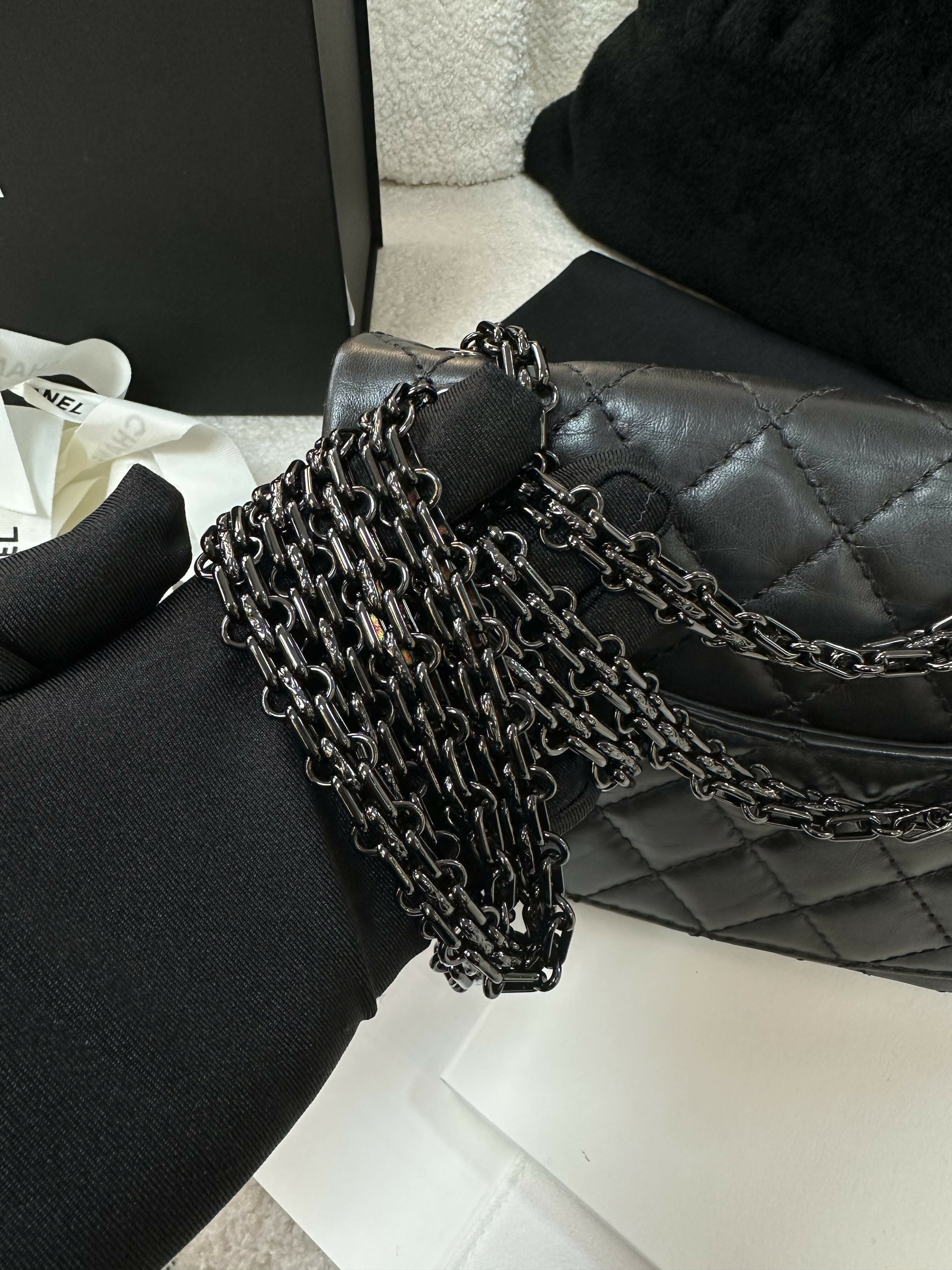 Chanel (21)2.55 Mini So Black Bag – Wararni.com