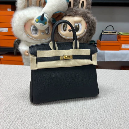 Hermès Birkin 25 Black Togo Leather Gold Hardware